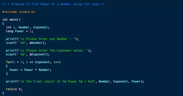 Check A Program To Calculate The Power Of A Number