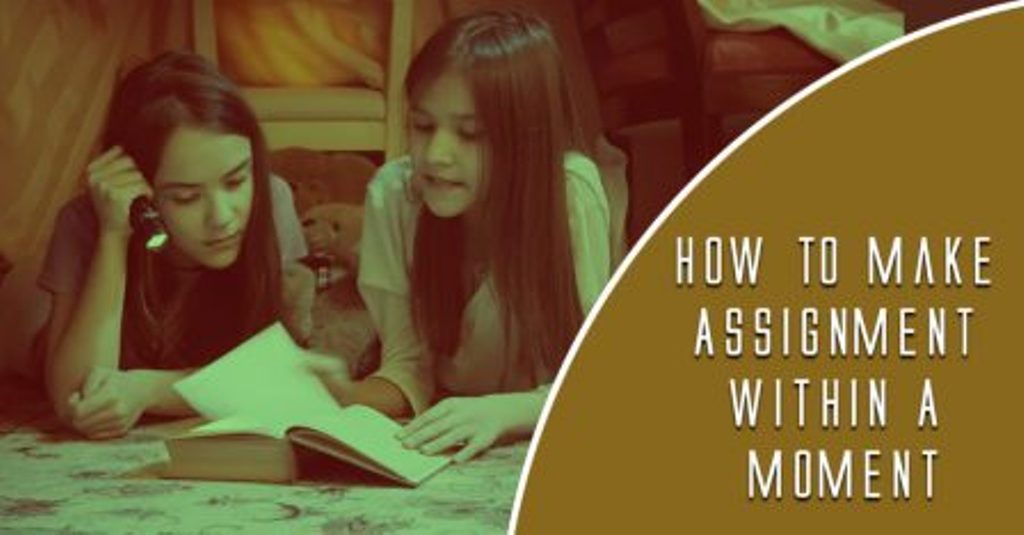 How to make assignment