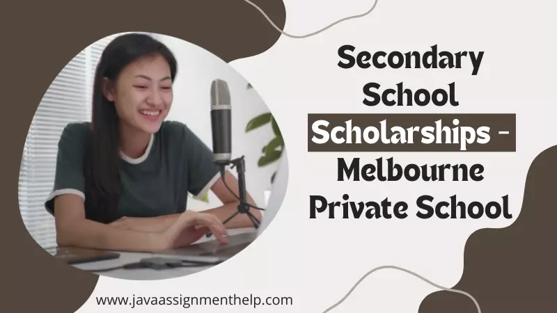 Secondary School Scholarships Melbourne Private School
